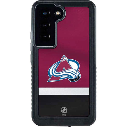 NHL Colorado Avalanche Jersey Galaxy S24 Waterproof Case