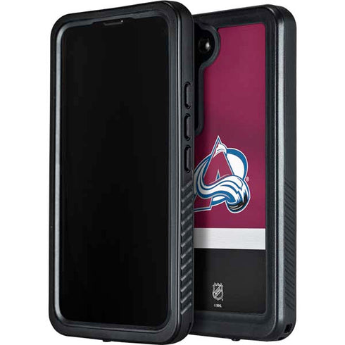 NHL Colorado Avalanche Jersey Galaxy S24 Waterproof Case