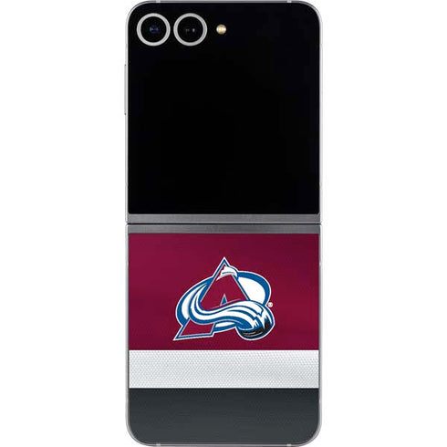 NHL Colorado Avalanche Jersey Galaxy Z Flip6 Skin