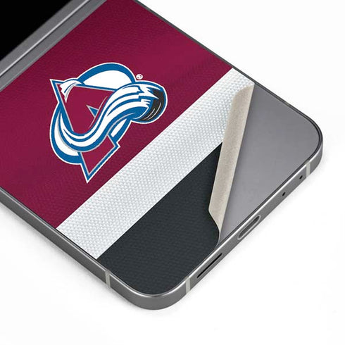NHL Colorado Avalanche Jersey Galaxy Z Flip6 Skin