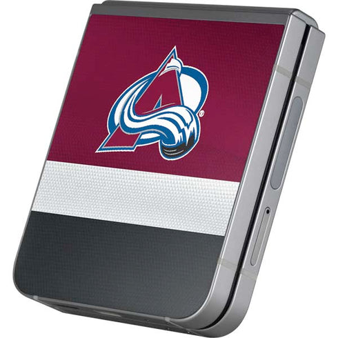 NHL Colorado Avalanche Jersey Galaxy Z Flip6 Skin