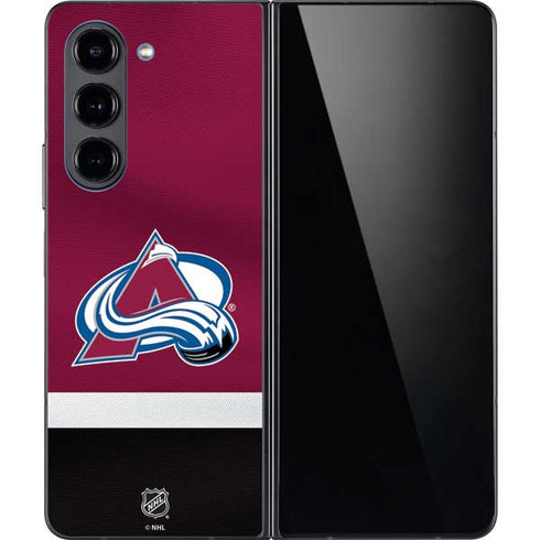 NHL Colorado Avalanche Jersey Galaxy Z Fold5 5G Skin