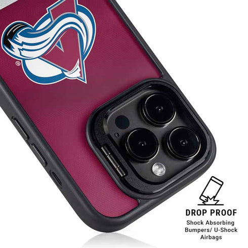 NHL Colorado Avalanche Jersey iPhone 14 Pro Max Kickstand Case