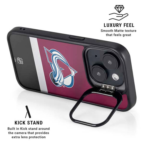 NHL Colorado Avalanche Jersey iPhone 15 Plus Kickstand Case