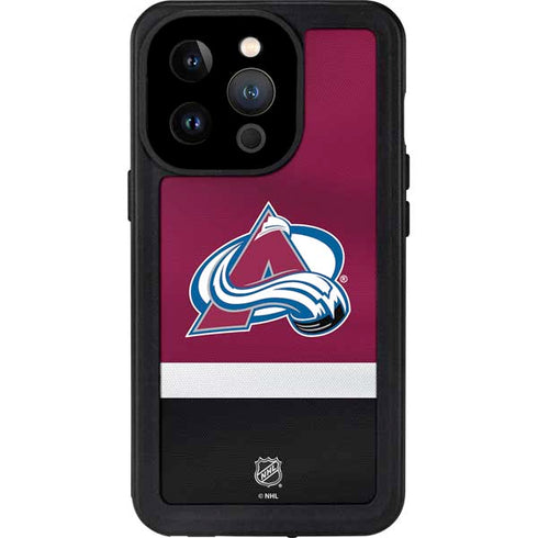 NHL Colorado Avalanche Jersey iPhone 15 Pro Waterproof Case