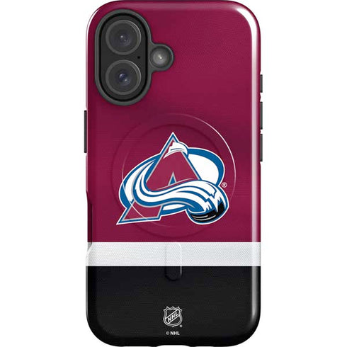 NHL Colorado Avalanche Jersey iPhone 16 Magsafe Impact Case