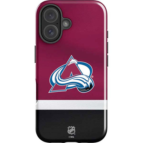 NHL Colorado Avalanche Jersey iPhone 16 Plus Impact Case