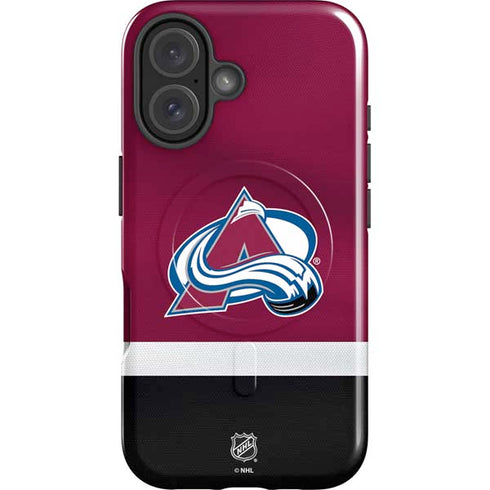 NHL Colorado Avalanche Jersey iPhone 16 Plus Magsafe Impact Case