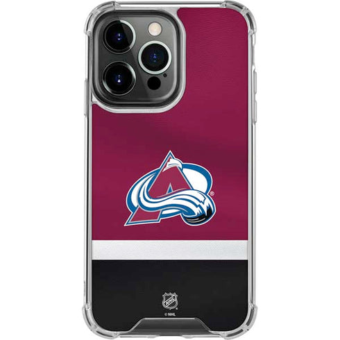 NHL Colorado Avalanche Jersey iPhone 16 Pro Clear Case