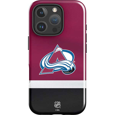 NHL Colorado Avalanche Jersey iPhone 16 Pro Impact Case