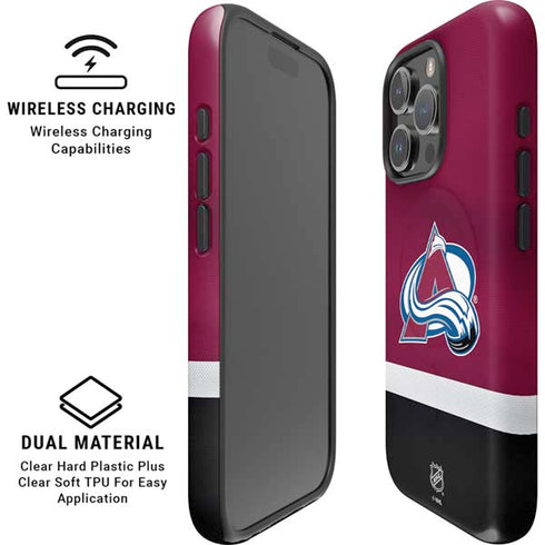 NHL Colorado Avalanche Jersey iPhone 16 Pro Magsafe Impact Case