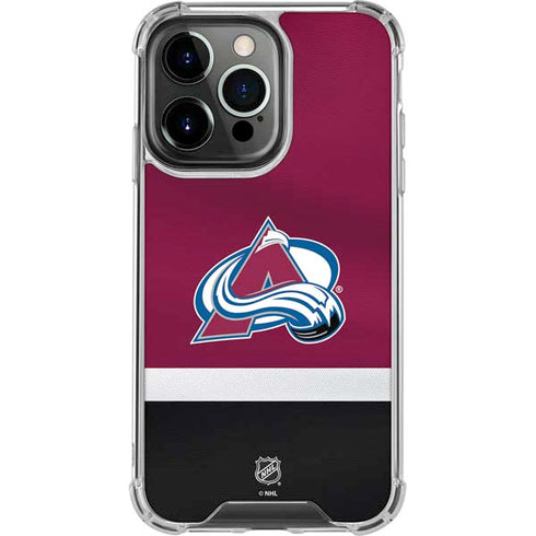 NHL Colorado Avalanche Jersey iPhone 16 Pro Max Clear Case