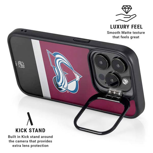 NHL Colorado Avalanche Jersey iPhone 16 Pro Max Kickstand Case