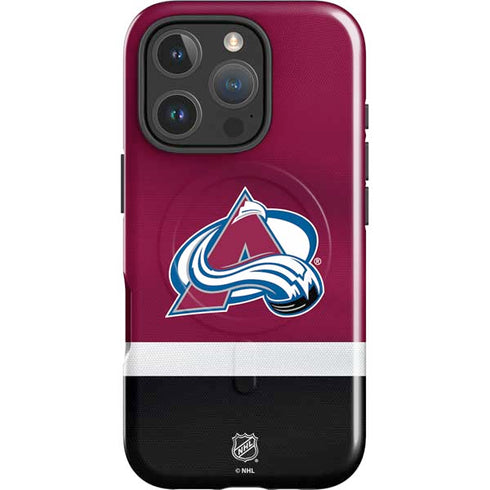 NHL Colorado Avalanche Jersey iPhone 16 Pro Max Magsafe Impact Case