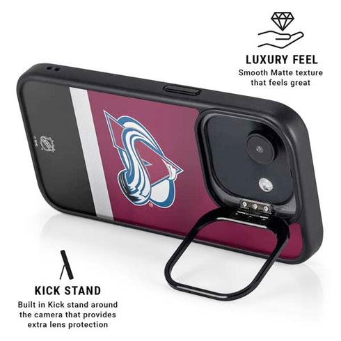 NHL Colorado Avalanche Jersey iPhone 16e Kickstand Case