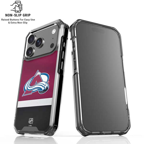 NHL Colorado Avalanche Jersey iPhone 18 Pro Clear Case