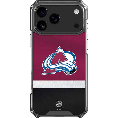 NHL Colorado Avalanche Jersey iPhone 18 Pro Max Clear Case