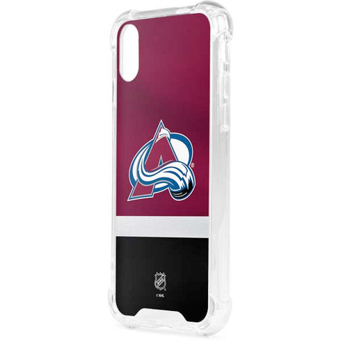 NHL Colorado Avalanche Jersey iPhone XS Clear Case