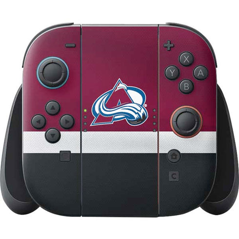 NHL Colorado Avalanche Jersey Nintendo Switch 2 (2025) Joy-Con Controller Skin