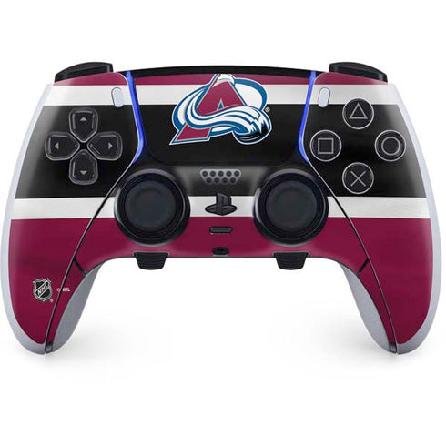NHL Colorado Avalanche Jersey PS5 DualSense Edge Pro Controller Skin