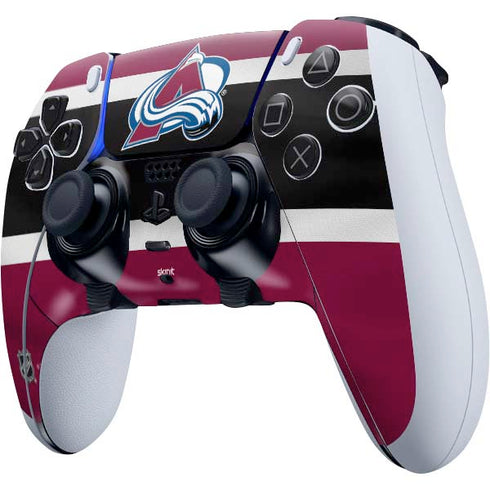 NHL Colorado Avalanche Jersey PS5 DualSense Edge Pro Controller Skin