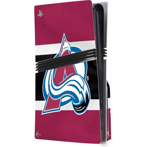 NHL Colorado Avalanche Jersey PS5 Pro Disk Console Skin