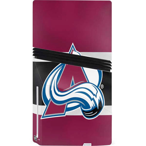 NHL Colorado Avalanche Jersey PS5 Pro Disk Console Skin