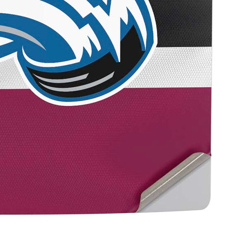 NHL Colorado Avalanche Jersey PS5 Pro Disk Console Skin