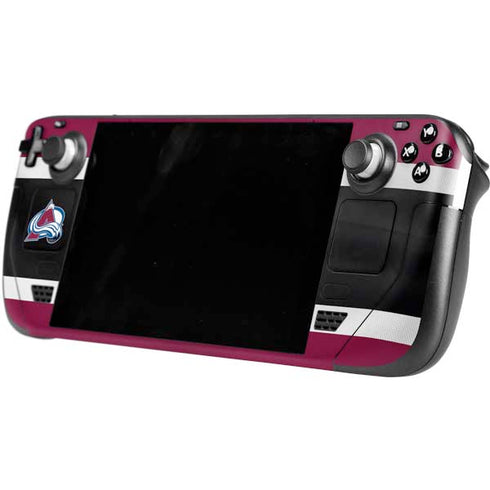 NHL Colorado Avalanche Jersey Steam Deck Handheld Gaming Computer OLED Skin