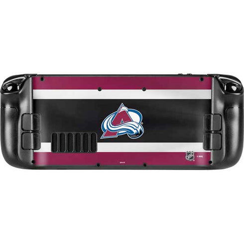 NHL Colorado Avalanche Jersey Steam Deck Handheld Gaming Computer OLED Skin