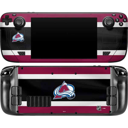 NHL Colorado Avalanche Jersey Steam Deck Handheld Gaming Computer Skin