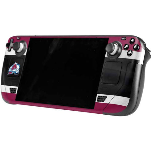 NHL Colorado Avalanche Jersey Steam Deck Handheld Gaming Computer Skin