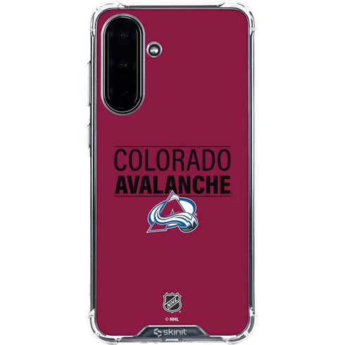 NHL Colorado Avalanche Lineup Galaxy A36 5G Clear Case