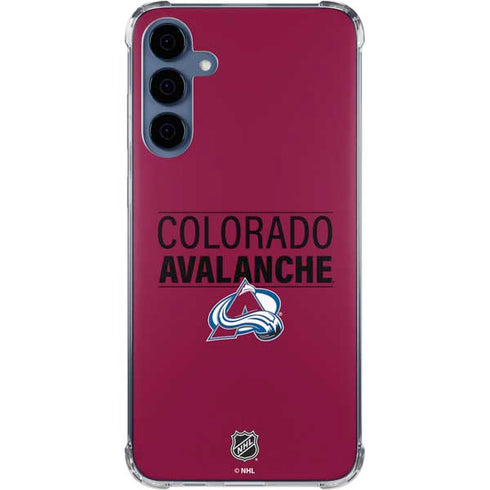 NHL Colorado Avalanche Lineup Galaxy A55 5G Clear Case