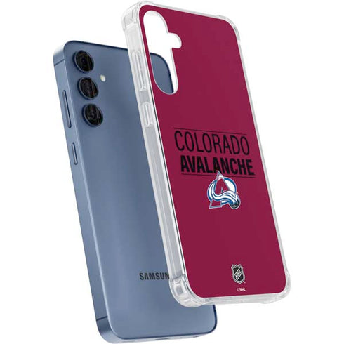 NHL Colorado Avalanche Lineup Galaxy A55 5G Clear Case