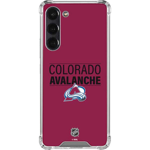 NHL Colorado Avalanche Lineup Galaxy S24 FE Clear Case