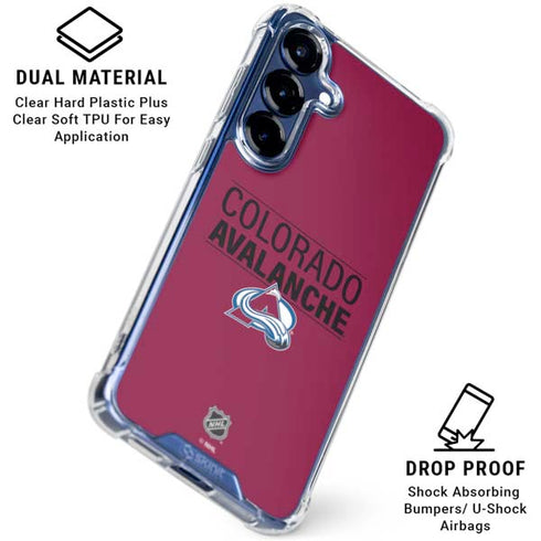 NHL Colorado Avalanche Lineup Galaxy S25 Clear Case