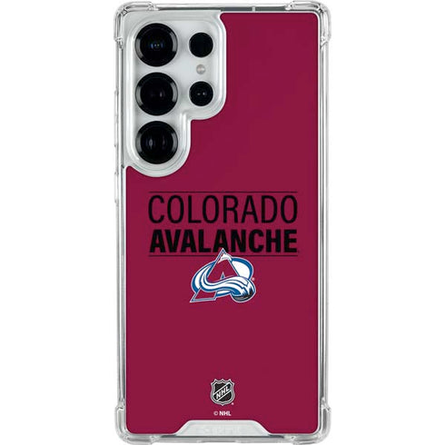 NHL Colorado Avalanche Lineup Galaxy S25 Ultra Clear Case