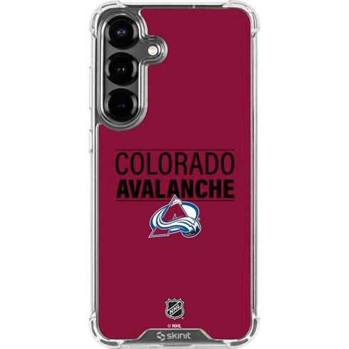 NHL Colorado Avalanche Lineup Galaxy S26 Clear Case