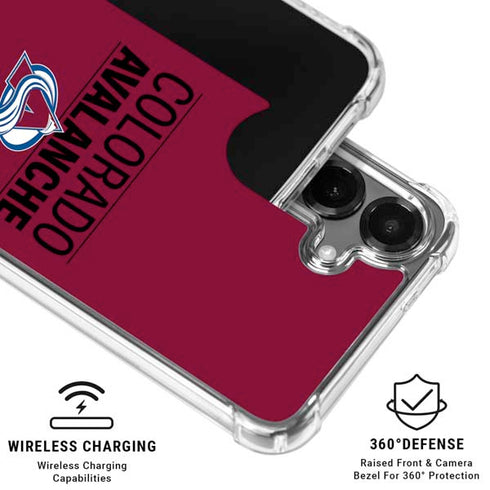 NHL Colorado Avalanche Lineup Galaxy S26 Clear Case