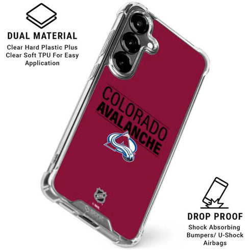 NHL Colorado Avalanche Lineup Galaxy S26 Clear Case