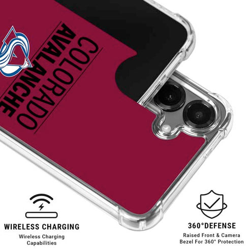 NHL Colorado Avalanche Lineup Galaxy S26 Plus Clear Case