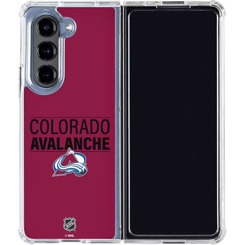 NHL Colorado Avalanche Lineup Galaxy Z Fold5 5G Clear Case
