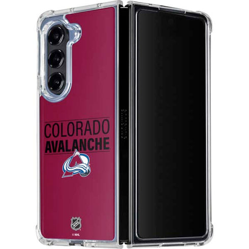 NHL Colorado Avalanche Lineup Galaxy Z Fold5 5G Clear Case