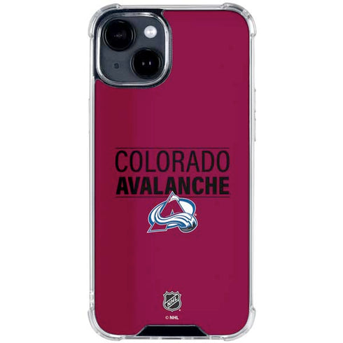 NHL Colorado Avalanche Lineup iPhone 15 Clear Case
