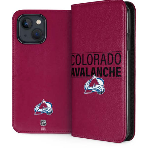 NHL Colorado Avalanche Lineup iPhone 15 Plus Folio Case