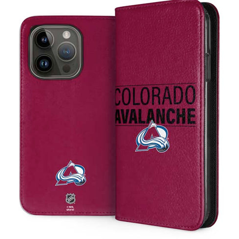 NHL Colorado Avalanche Lineup iPhone 15 Pro Folio Case