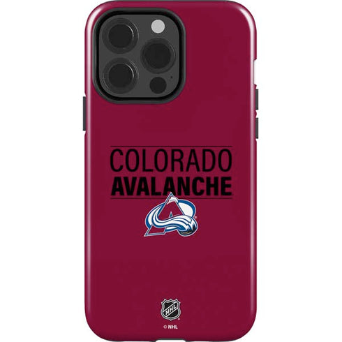 NHL Colorado Avalanche Lineup iPhone 15 Pro Impact Case