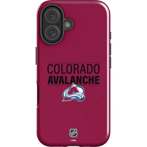 NHL Colorado Avalanche Lineup iPhone 16 Plus Impact Case
