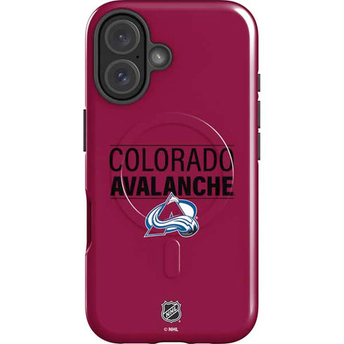 NHL Colorado Avalanche Lineup iPhone 16 Plus Magsafe Impact Case